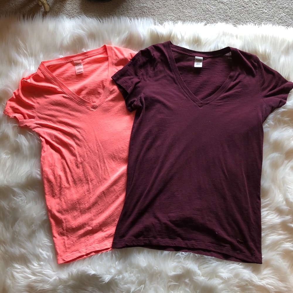 Victoria’s Secret Pink short sleeve athletic tees